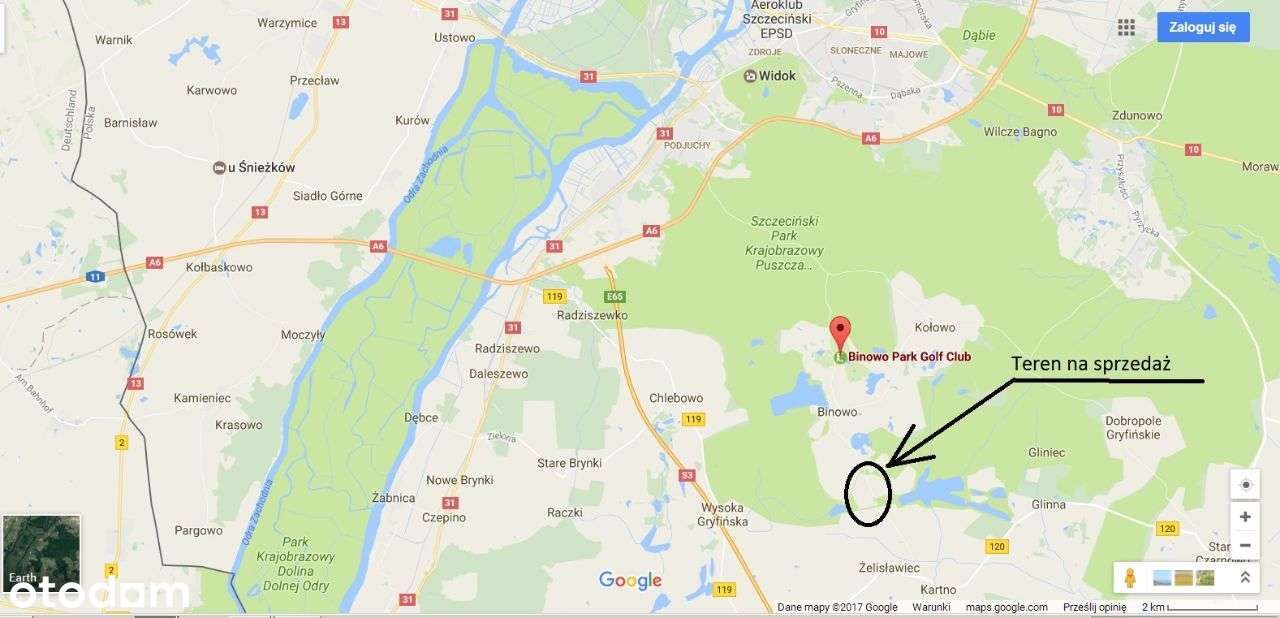 Działki rolne pod Szczecinem, przy drodze Binowo - Żelisławiec. - Pełny obrazek: 4/20