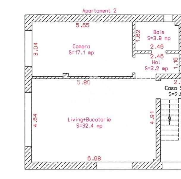Apartament modern cu 2 camere – confort și stil la etajul 1 - Imagine principală: 5/7