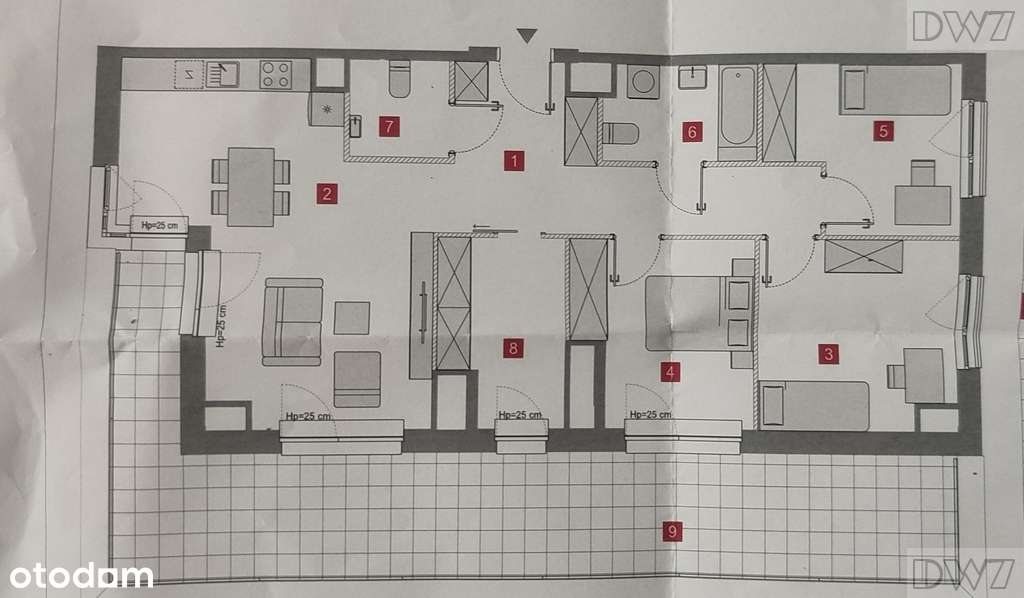 4 pokoje,3 m.postojowe,taras 40 m2,widok na Wawel-18