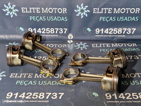 Conjunto de 4 pistões e bielas usados MINI COOPER S R53 COMPRESSOR W11B16A - 1