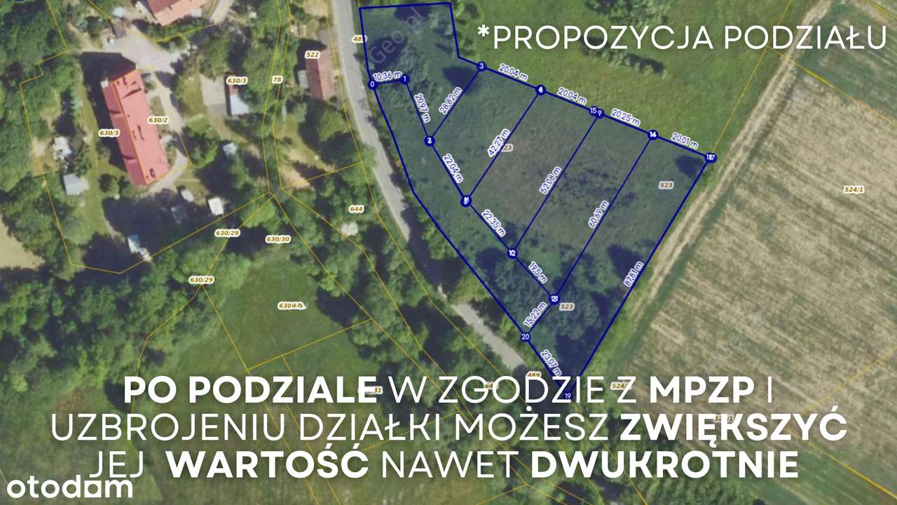 PIĘKNA DZIAŁKA 6336 M²/ŚWIECIE /PIĘKNE WIDOKI/MPZP/MOŻLIWOŚĆ PODZIAŁU-8