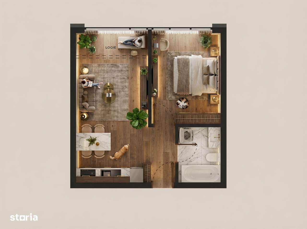 Bloc nou | 2 camere | incalzire in pardoseala | spatii verzi | Chiajna-1