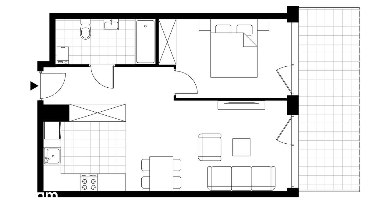 Stara Cegielnia Mielec | mieszkanie 2-pok. | C_M4 - Pełny obrazek: 4/9