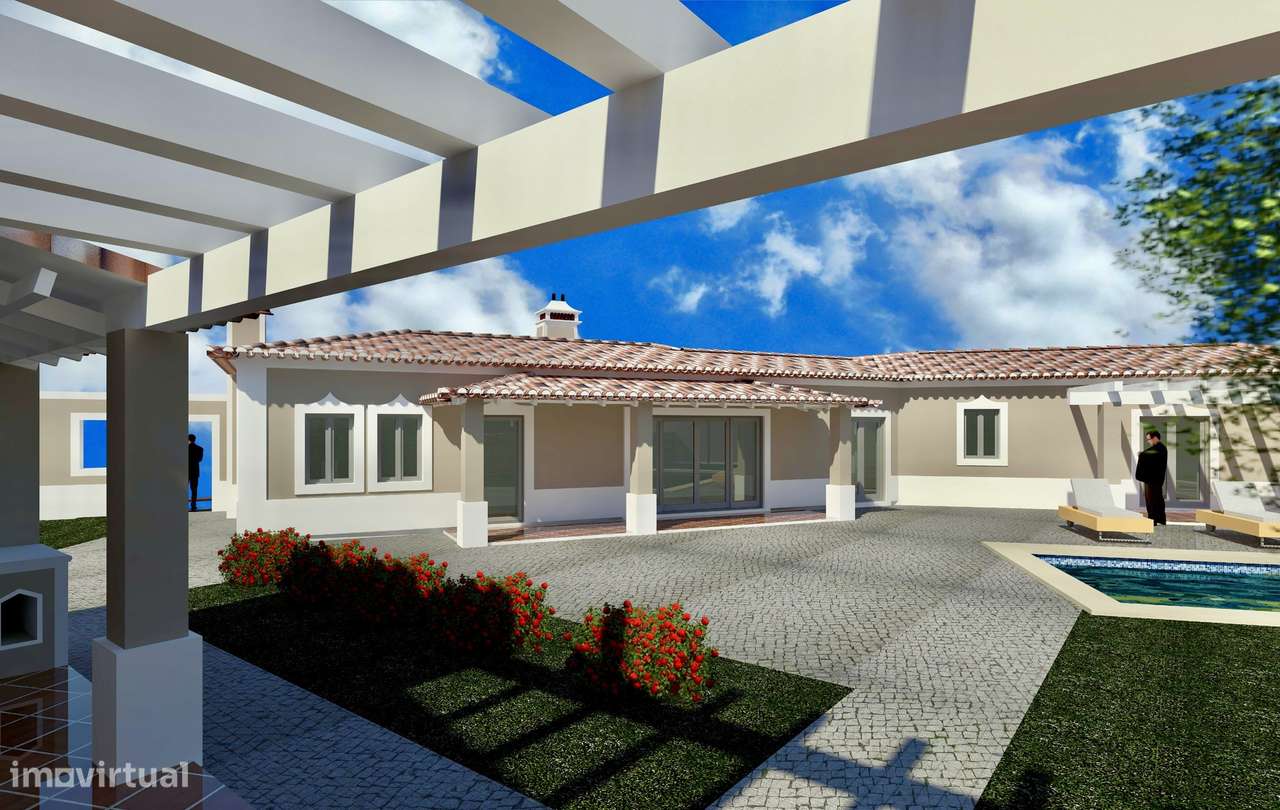 Moradia estilo rústico com piscina e garagem - a 10 min de C da Rainha-9