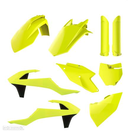 kit plasticos polisport amarelo fluor ktm sx 125 / 250 / 350 / 450 - 1