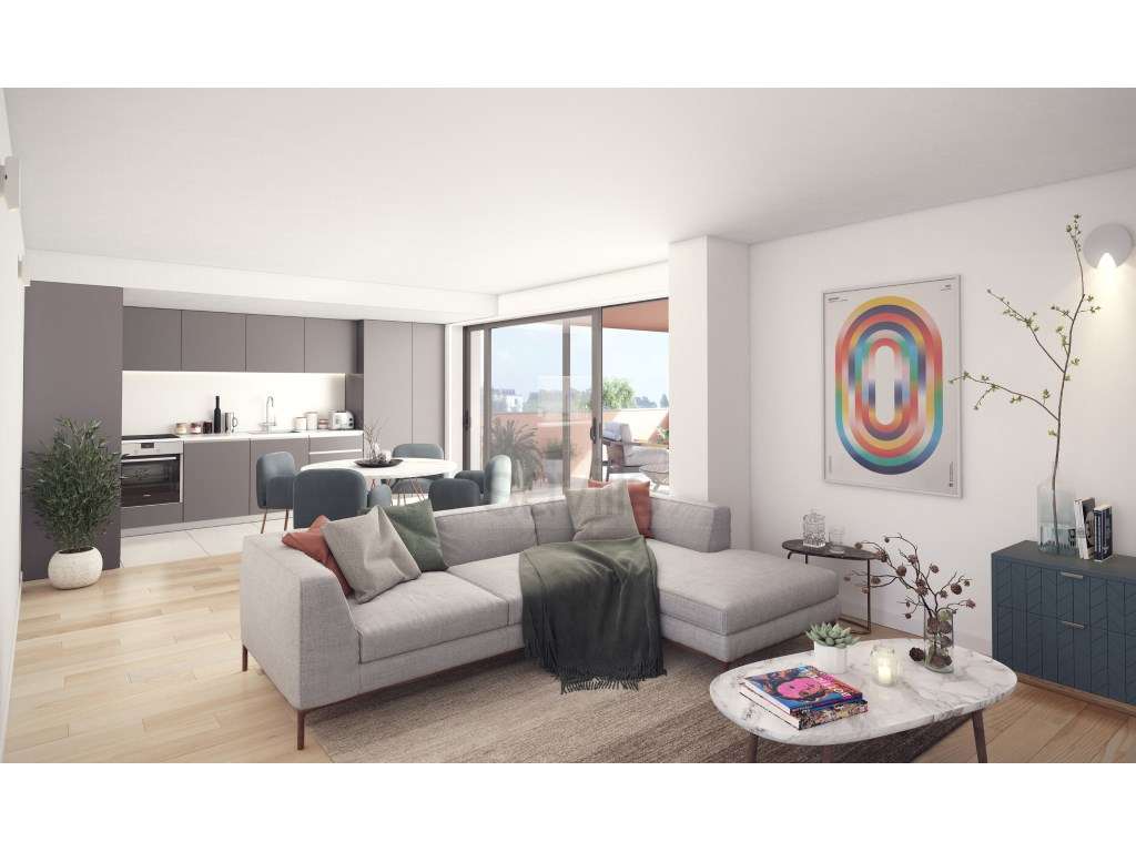 Apartamento T2 com Varandas para Duas Frentes e Estacionamento - Porto - Grande imagem: 3/7