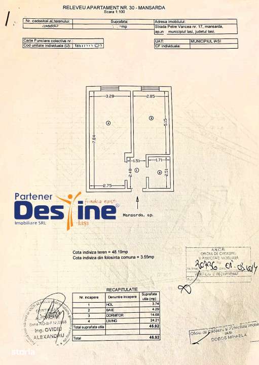 Comision 0% Apartament 2c 47 mp mobilatutilat complet + parcare, Lidl-17