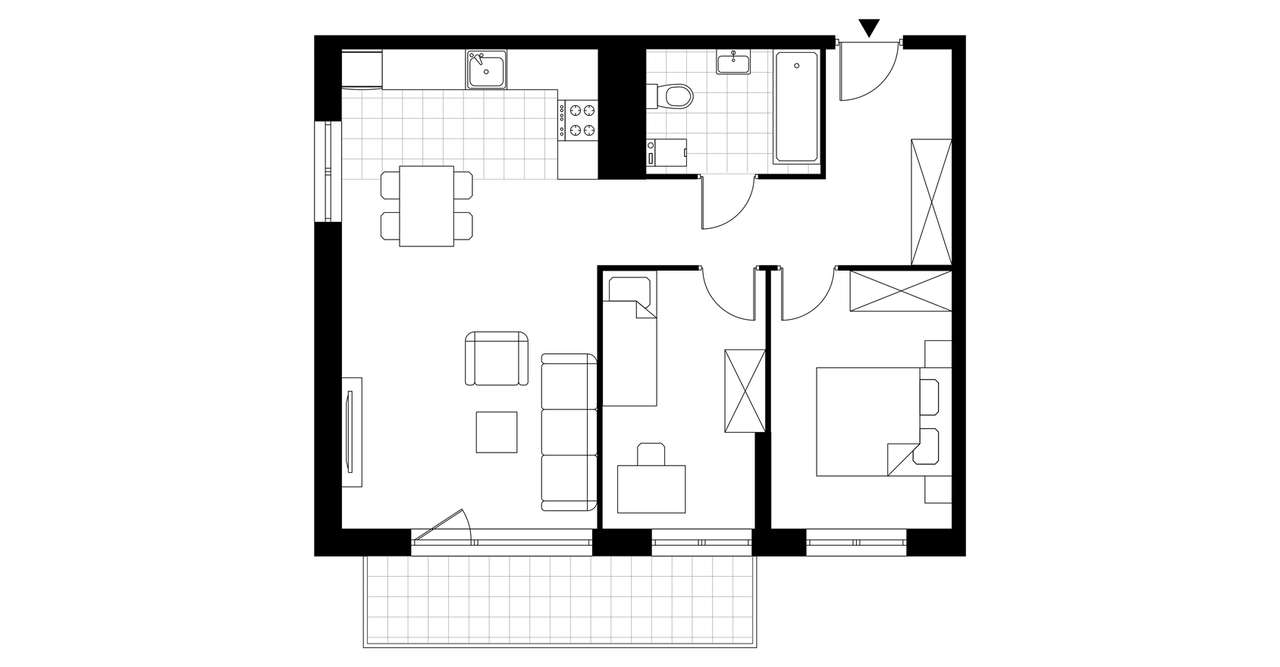 3-pokojowe mieszkanie 59m2 + balkon Bezpośrednio - Pełny obrazek: 4/9