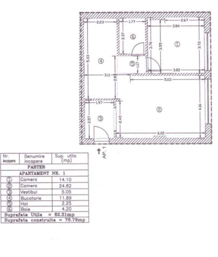 Vanzare 2 camere partial mobilat-1 mai-Victoriei-4