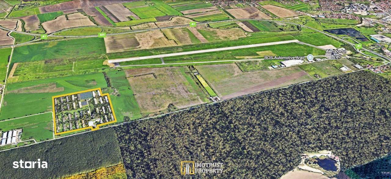 DE VANZARE –Teren Parc Industrial 18 ha cu Hale și Fotovoltaic – Arad - Imagine principală: 2/4