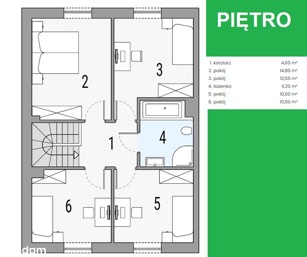 Segment budynku dwulokalowego z garażem i działką - Pełny obrazek: 4/8