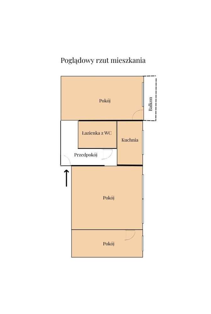Przestronne 3-pokojowe mieszkanie z BALKONEM I GARAŻEM - Pełny obrazek: 4/7