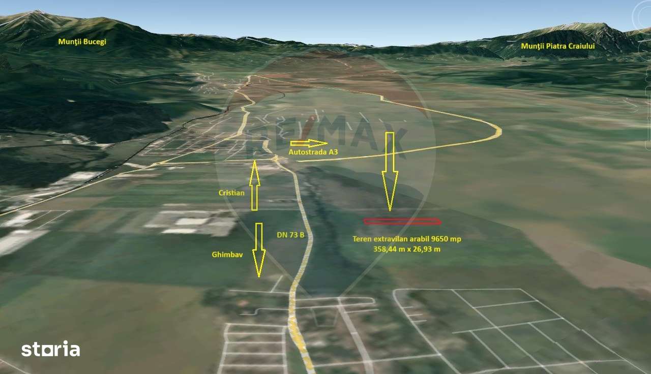 Teren extravilan arabil, 9650 mp, Cristian - Imagine principală: 4/7