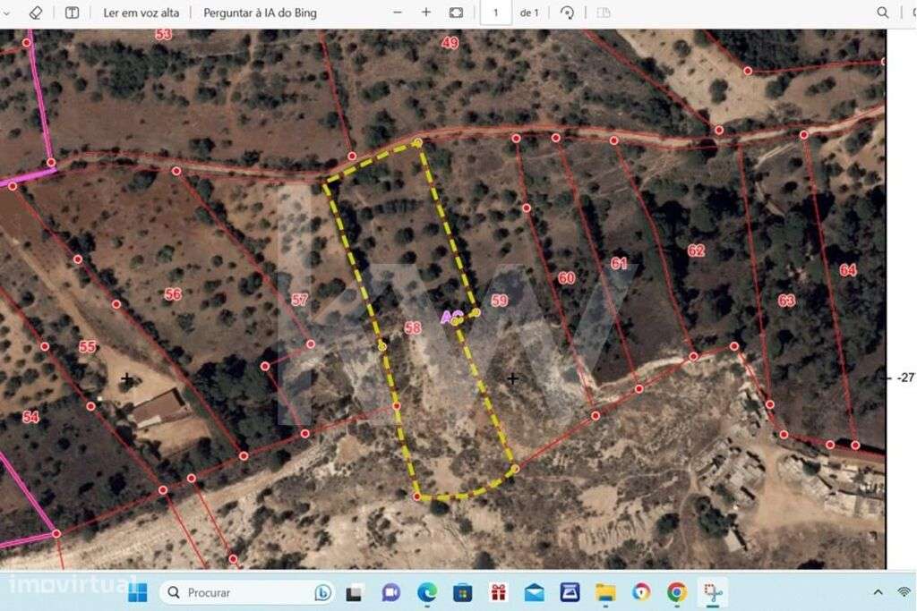 TERRENO RÚSTICO NO CERRO DE SÃO VICENTE EM PADERNE-ALBUFEIRA - Grande imagem: 1/8