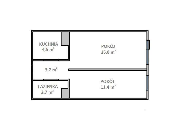 Winogrady, 2 pokoje, parter, kratka balkonowa, piwnica-6