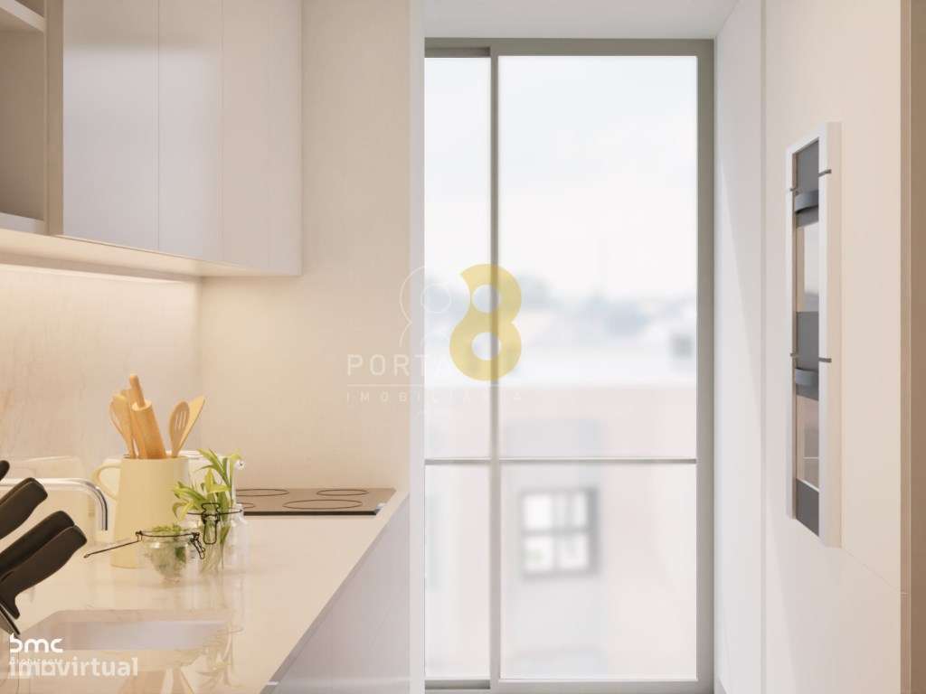 Apartamento T1, novo, em Leça do Balio a escasso minutos da Circunv... - Grande imagem: 2/40