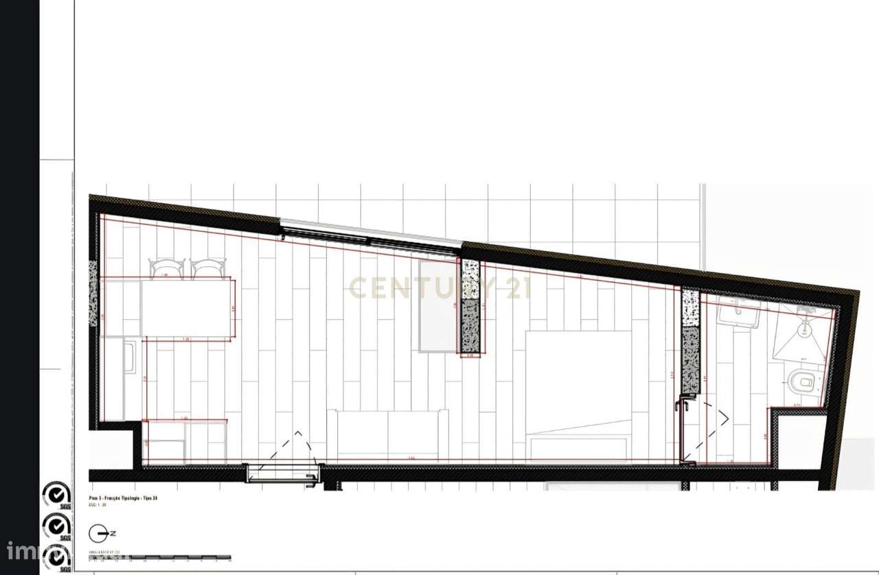 T0 convertível em T1 com garagem | Pólo universitário, Porto-9