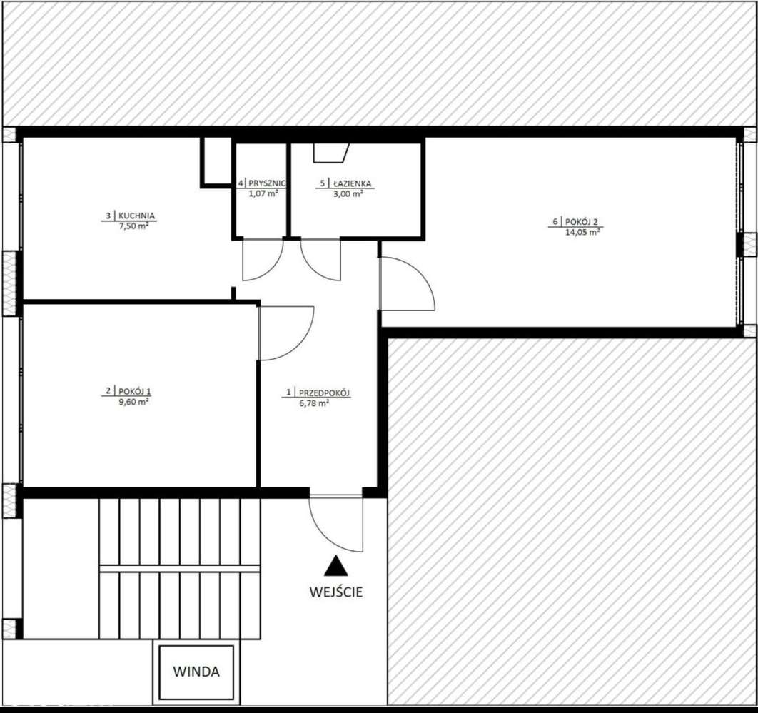 Krzyki/Huby 2-pok. mieszkanie 42m², rozkładowe, gotowe do zamieszkania-14