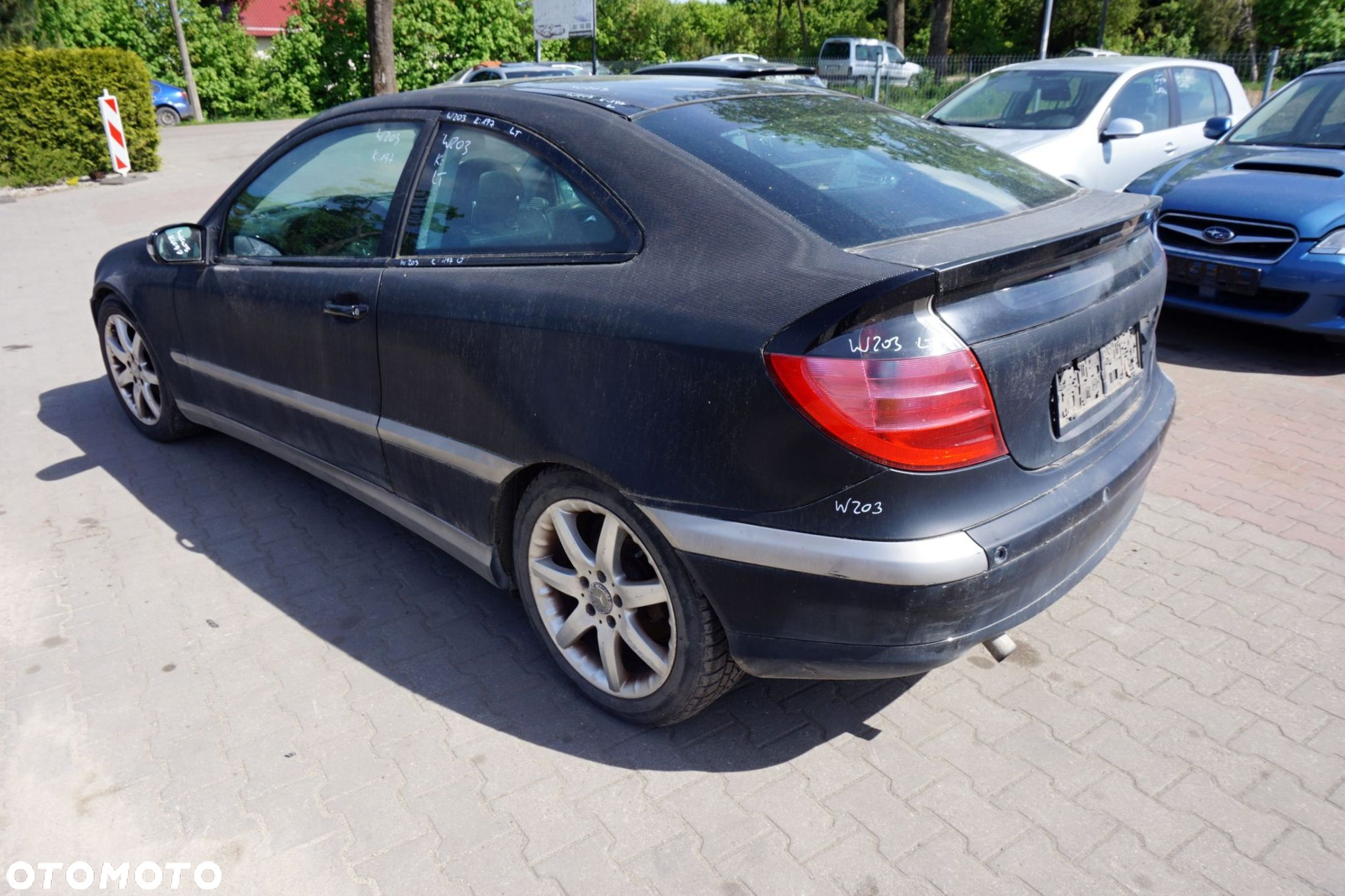 MERCEDES C-KLASA W203 COUPE 2001 197 2.3 16V M111981 197KM 716668 CZARNY na części - 3