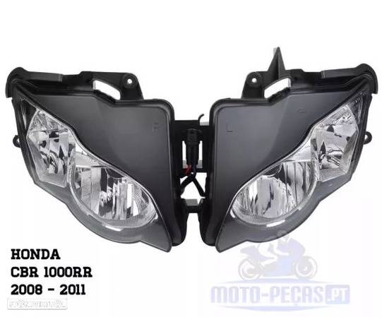 Farol cbr 1000rr ano 2008 até 2011 óptica para cbr nova ótica - 1