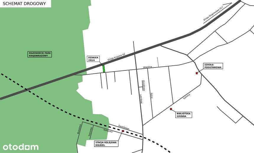Działka Kołbiel Człekówka BEZ PROWIZJI-5