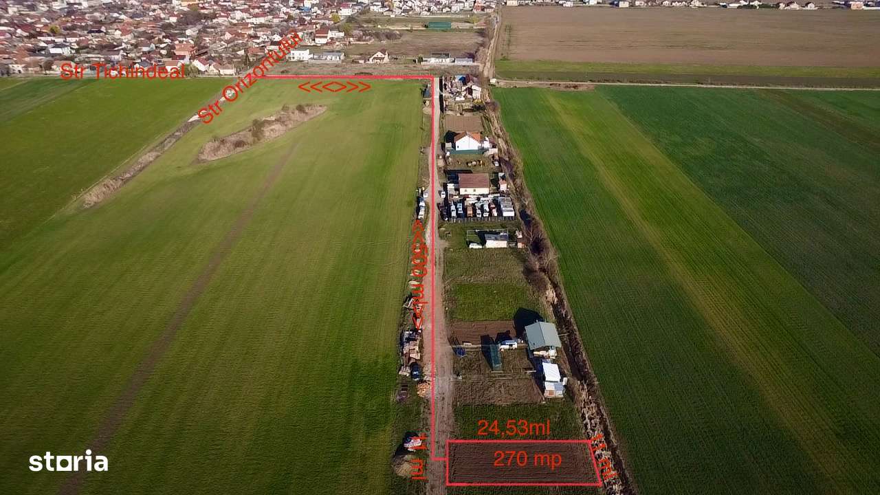 Teren intravilan de vânzare 270 mp Bujac