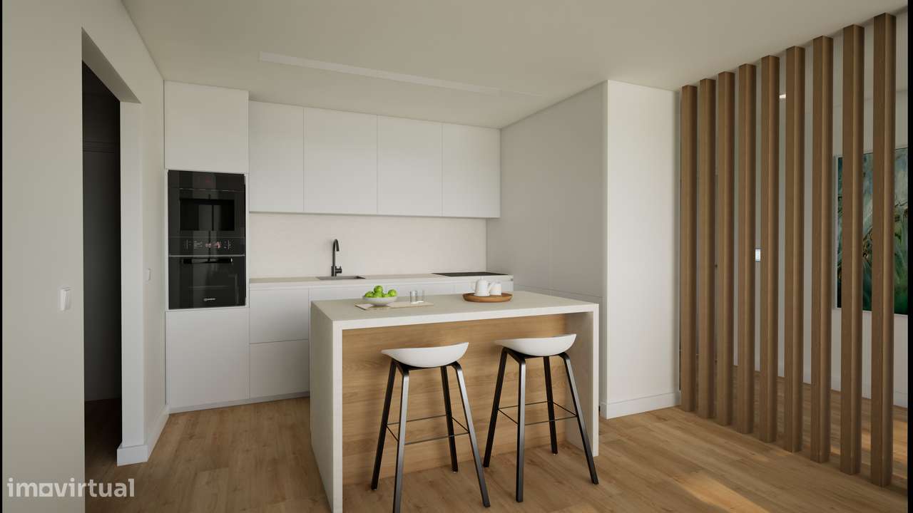 Apartamento T2 com 2 Varandas-4