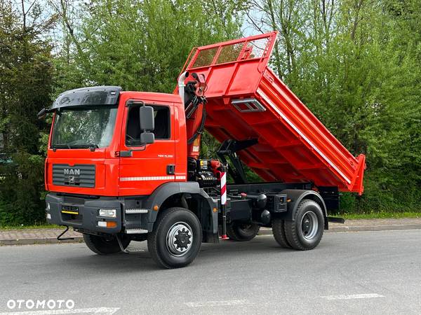 MAN TGM 18-280 MAN 4x4 HDS PALFINGER 105 KIPER WYWROTKA MEILLER BARDZO DOBRY STAN - 25