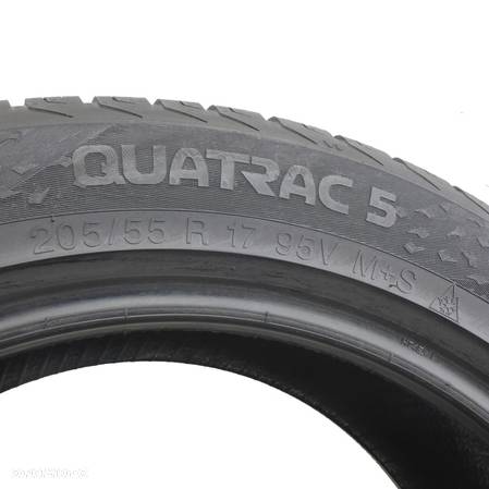 2 x VREDESTEIN 205/55 R17 95V XL Quatrac 5 Wielosezon 6.8-7.2mm  JAK NOWE - 5