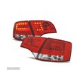 FAROLINS TRASEIROS LED PARA AUDI A4 B7 AVANT 05-08 VERMELHO CROMADO - 1