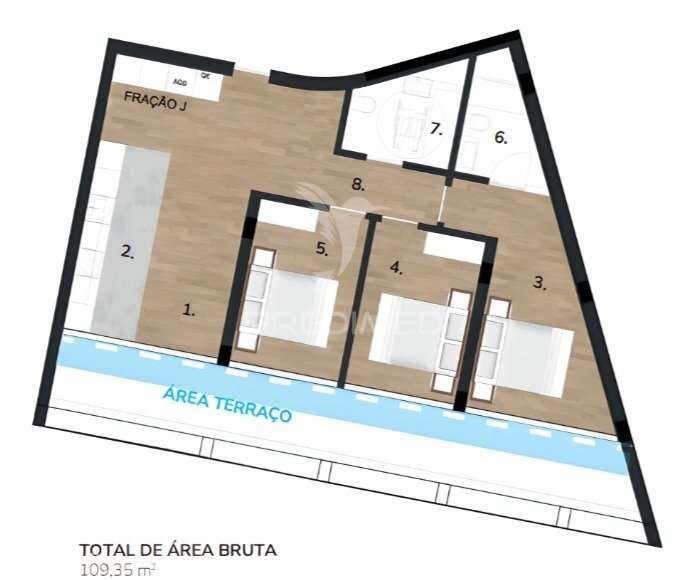 Apartamento T3 com terraço em Sines - Grande imagem: 2/13