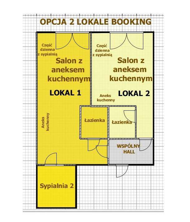 2 Kawalerki Idealne  pod Booking Możliwa pożyczka 2% ROI 13% – pohled 3