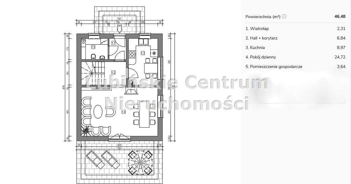 Dom Wolnostojący w Osieku pod Lubinem - Pełny obrazek: 5/20