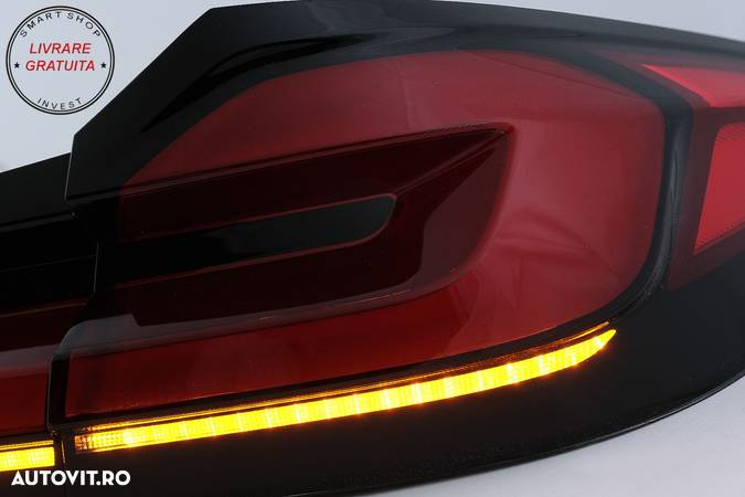 Stopuri Full LED BMW Seria 5 G30 Sedan (2017-2019) LCI Design cu Semnal Dinamic- livrare gratuita - 8