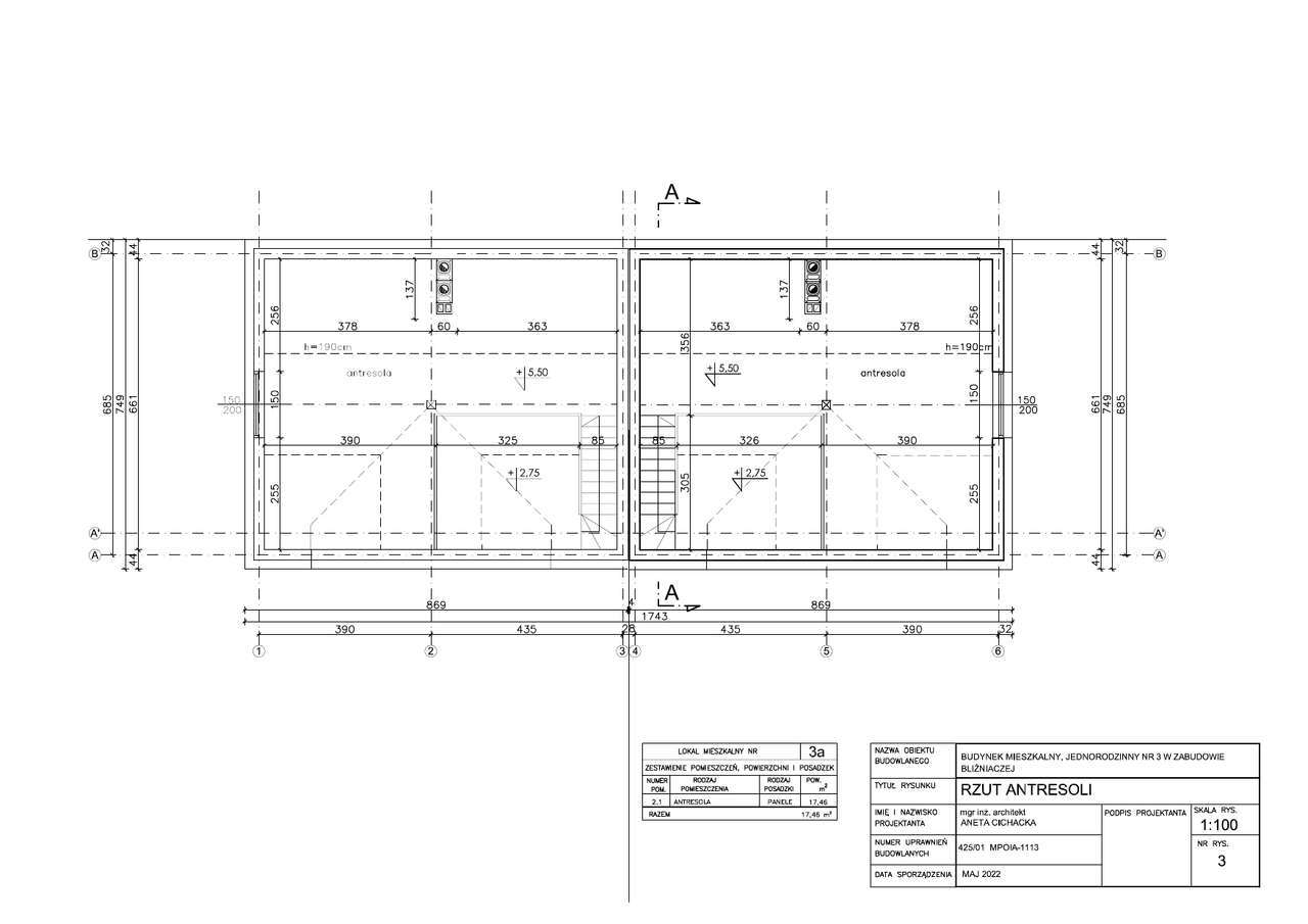 4-pokojowe mieszkanie dwupoziomowe 71,3m² | Bielany ul. Księcia Józefa-18