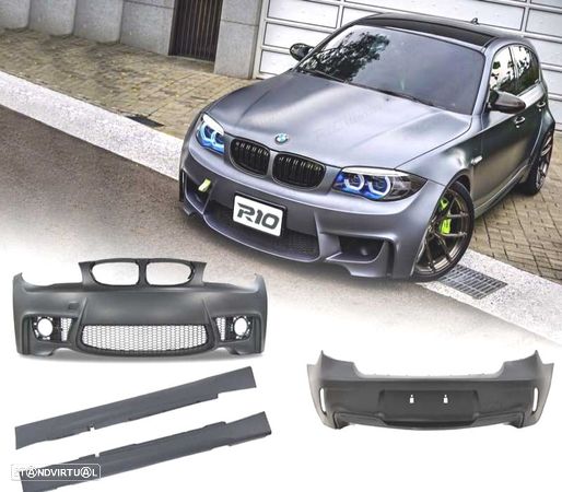 KIT CARROÇARIA PARA BMW SERIE 1 E87 LOOK 1M SEM PDC - 1