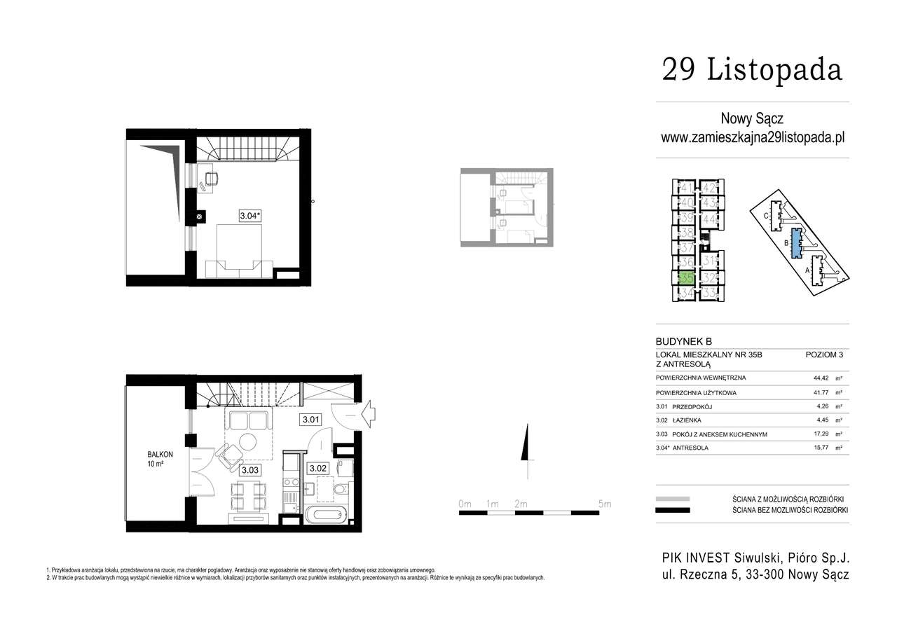 29 Listopada | mieszkanie B35 - Pełny obrazek: 2/8