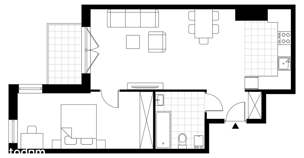 Panorama 3 Stawy | mieszkanie 2-pok. | 5.B51 - Pełny obrazek: 4/9