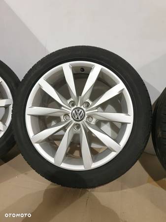 Koła felgi z  oponami Alufelgi 17 cali opony letnie  BRIDGESTONE TURANZA VW Golf VII 7 5x112 7j ET49   skoda seat audi 225 45 17 POTESTOWE MINIMALNY PRZEBIEG! - 8