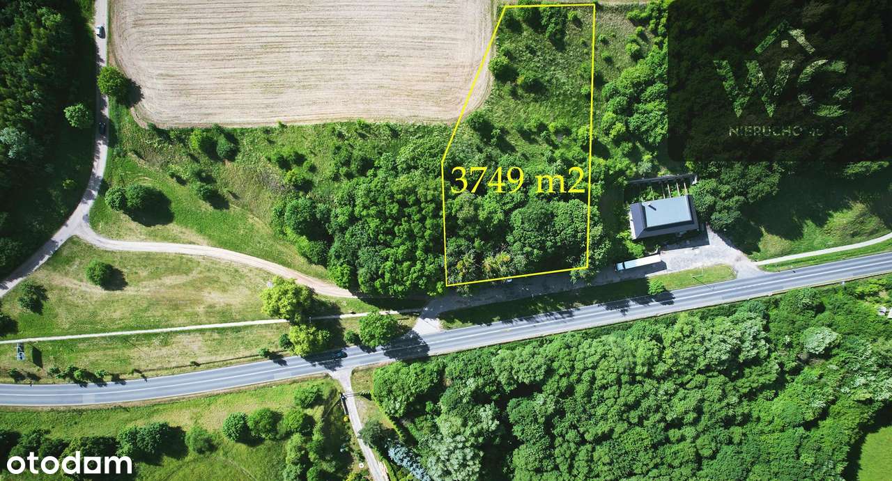 Kurzętnik, działka usługowa- ciekawa okolica, przy drodze, parking!-2