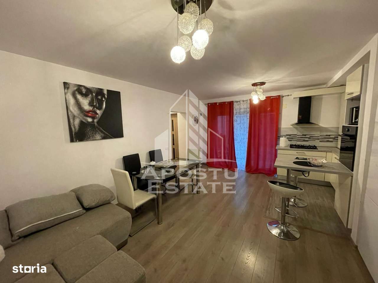Apartament cu 3 camere,terasa,parter,Dumbravita Cora - Imagine principală: 2/11