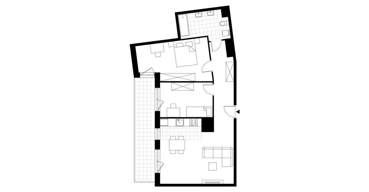 3-pokojowe mieszkanie 70m2 + balkon Bez Prowizji - Pełny obrazek: 2/7