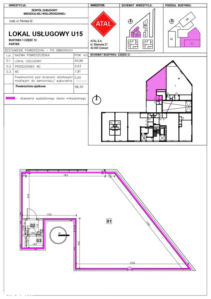 Lokal usługowy 98m² – Nowe Miasto Polesie I Atal I odbiór od ręki - Pełny obrazek: 2/5