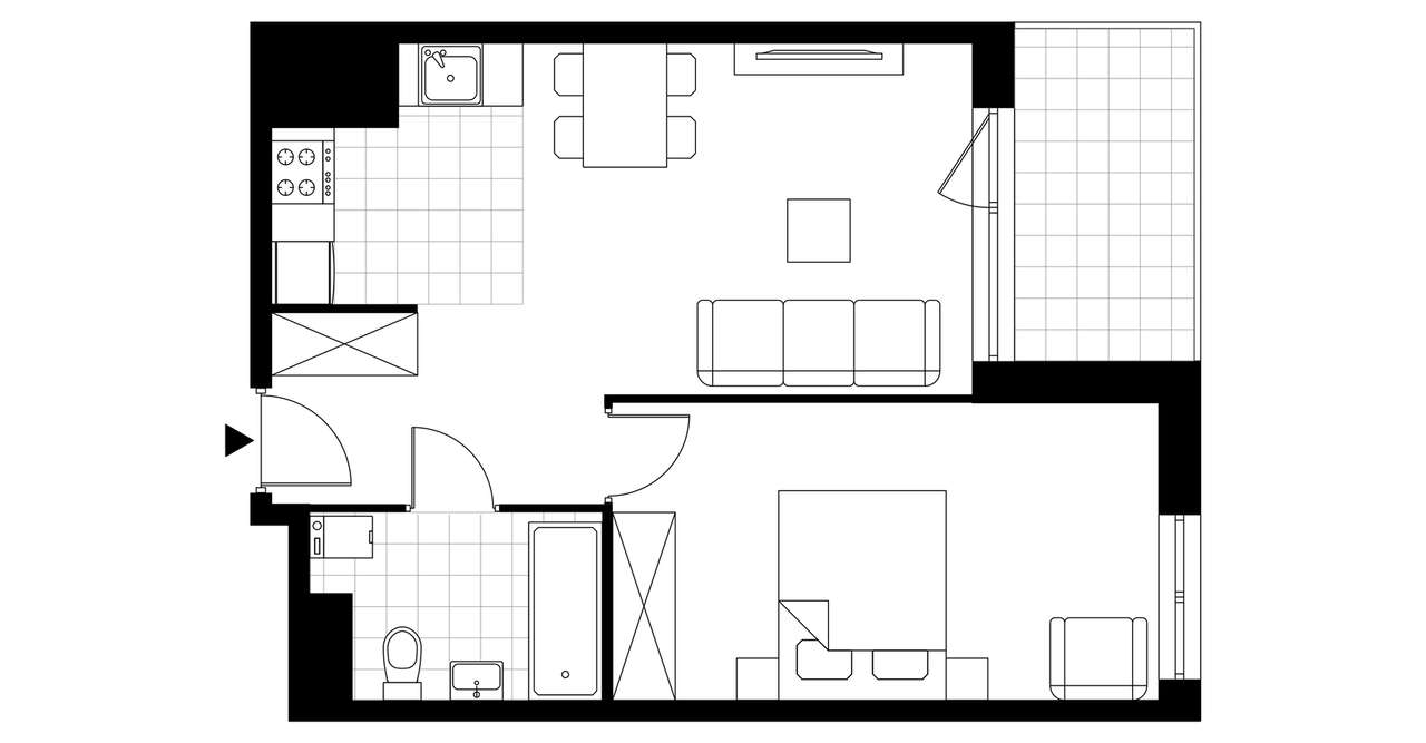Panoramiqa | mieszkanie 2-pok. | D.14.005 - Pełny obrazek: 4/9