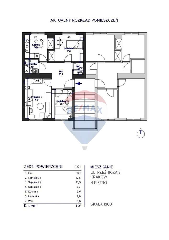 Przestronne mieszkanie przy Rondzie Grzegórzeckim-14