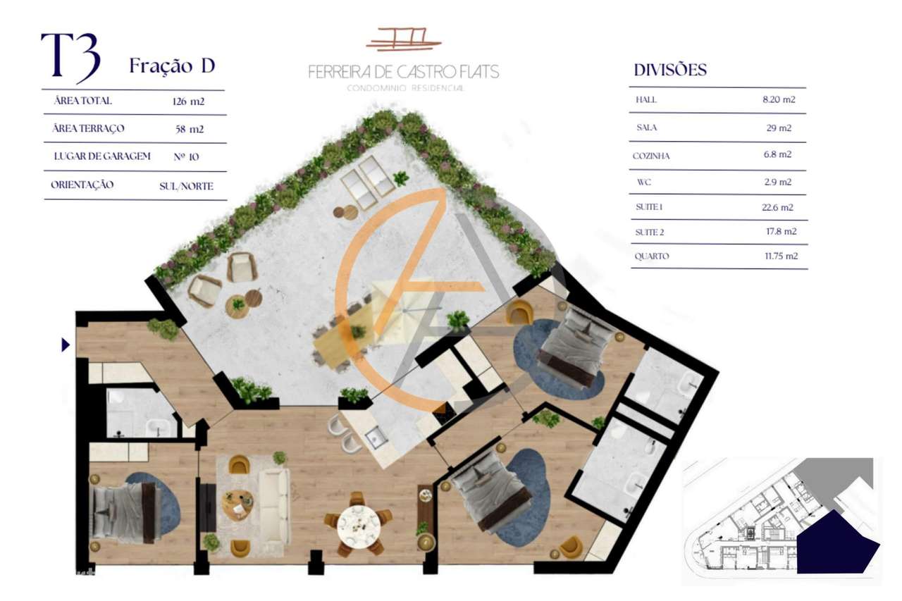 Apartamento T3 | Ferreira de Castro Flats-7