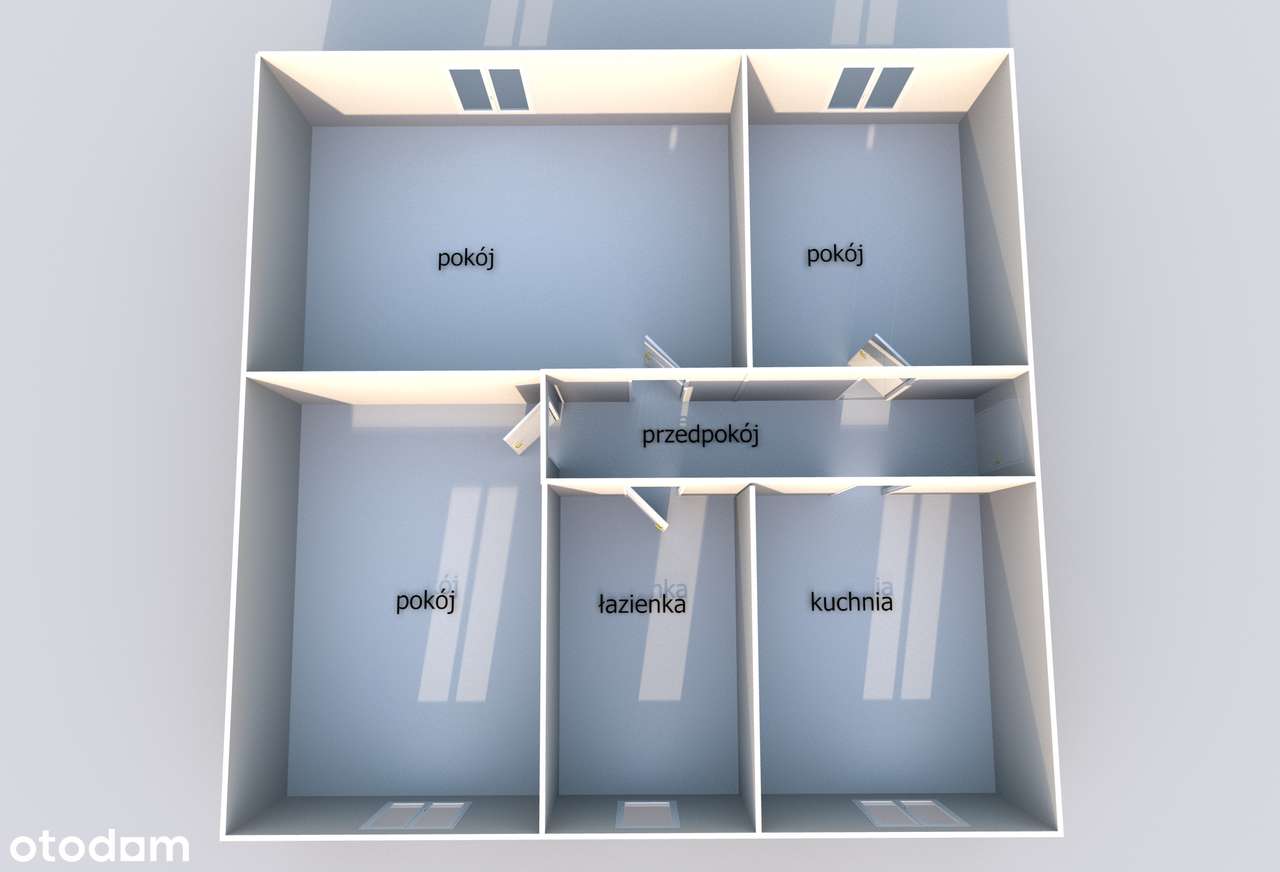 Trzy pokojowe mieszkanie w pobliżu Targowiska miejskiego.-6