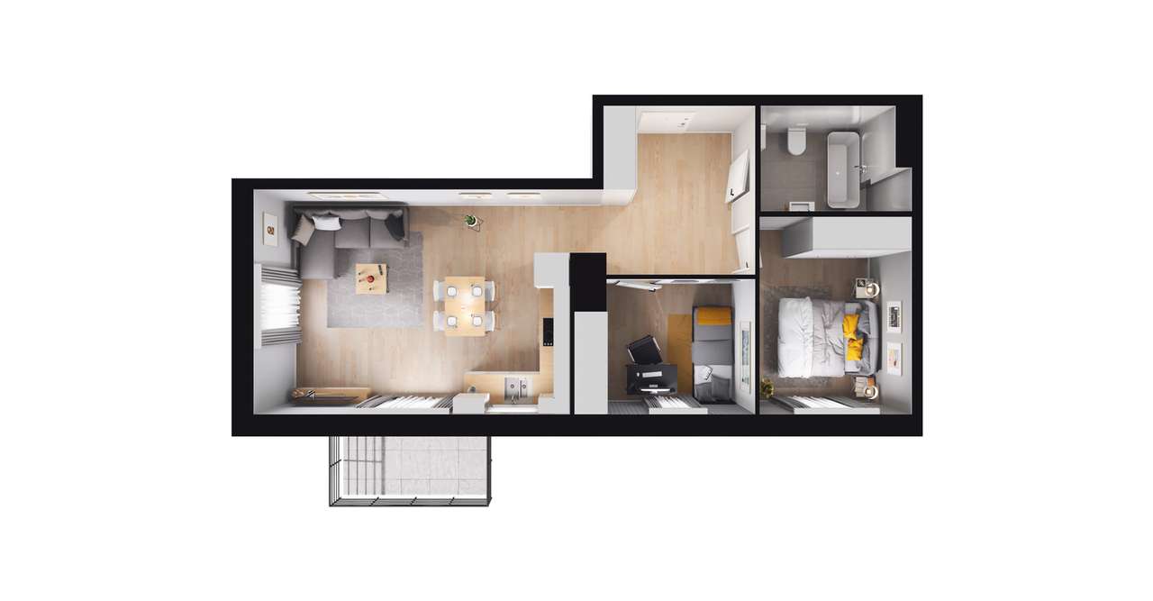 Nowa Klecina | mieszkanie 3-pok. | GOTOWE DO ODBIORU - Pełny obrazek: 3/8