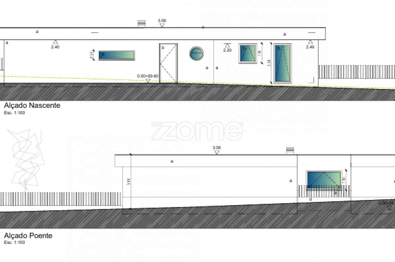 Terreno c/ Projeto Aprovado para Moradia T3 Térrea | Piscina | 1500m2-11