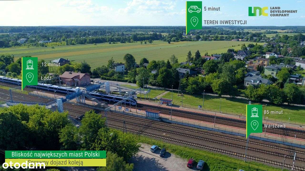 Działki budowlane z mediami! Las, 20min. od Łodzi-6